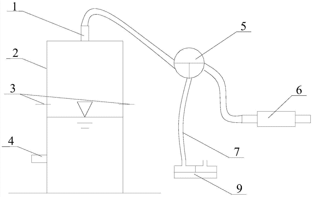 A liquid-gas conversion pressure transmission device capable of automatically controlling the liquid level