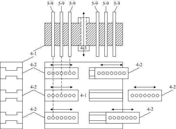 A mems probe single-axis symmetric bending test structure and its pitch arm