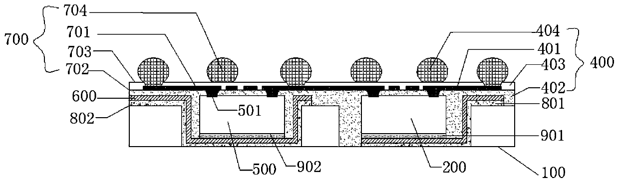 Chip fan-out packaging structure, multi-chip integrated module and wafer-level packaging method