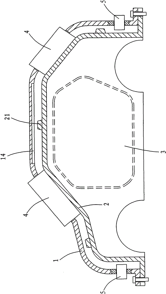 One-time molding process of double-layer plastic car shell