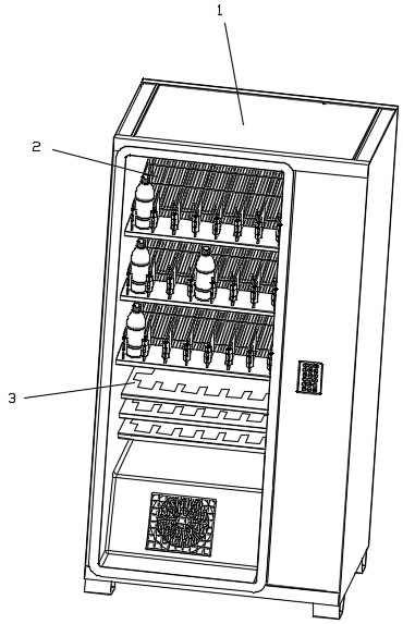Supplementing mechanism of rear supplementing type refrigerator