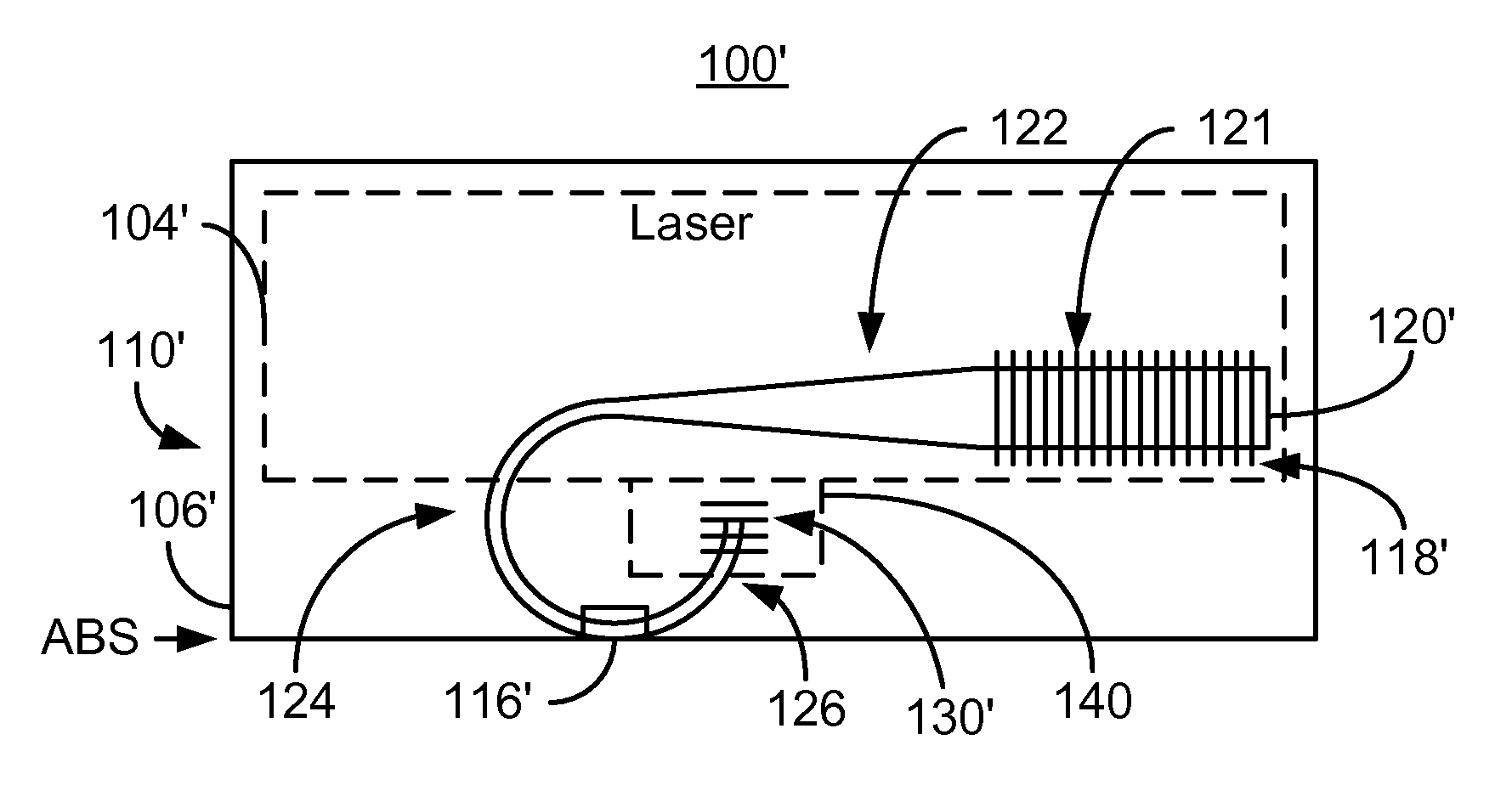 Method and system for optically coupling a laser with a transducer in an energy assisted magnetic recording disk drive