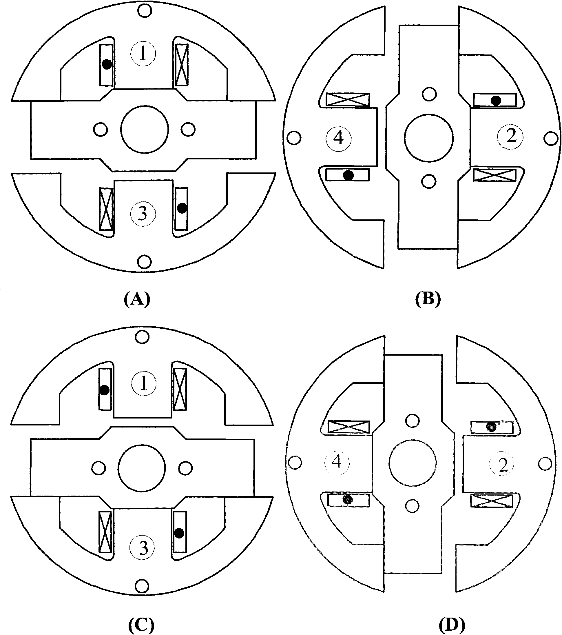 Translational gearing motor with improved structure