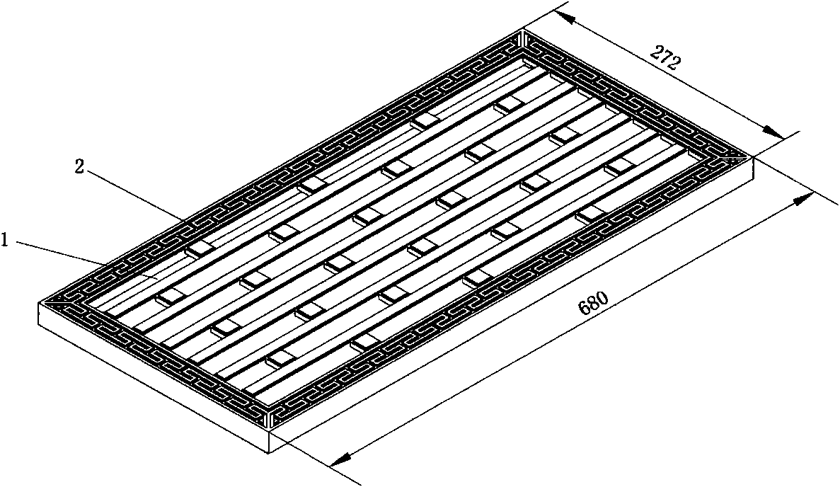 Linear narrow grate gutter inlet grating