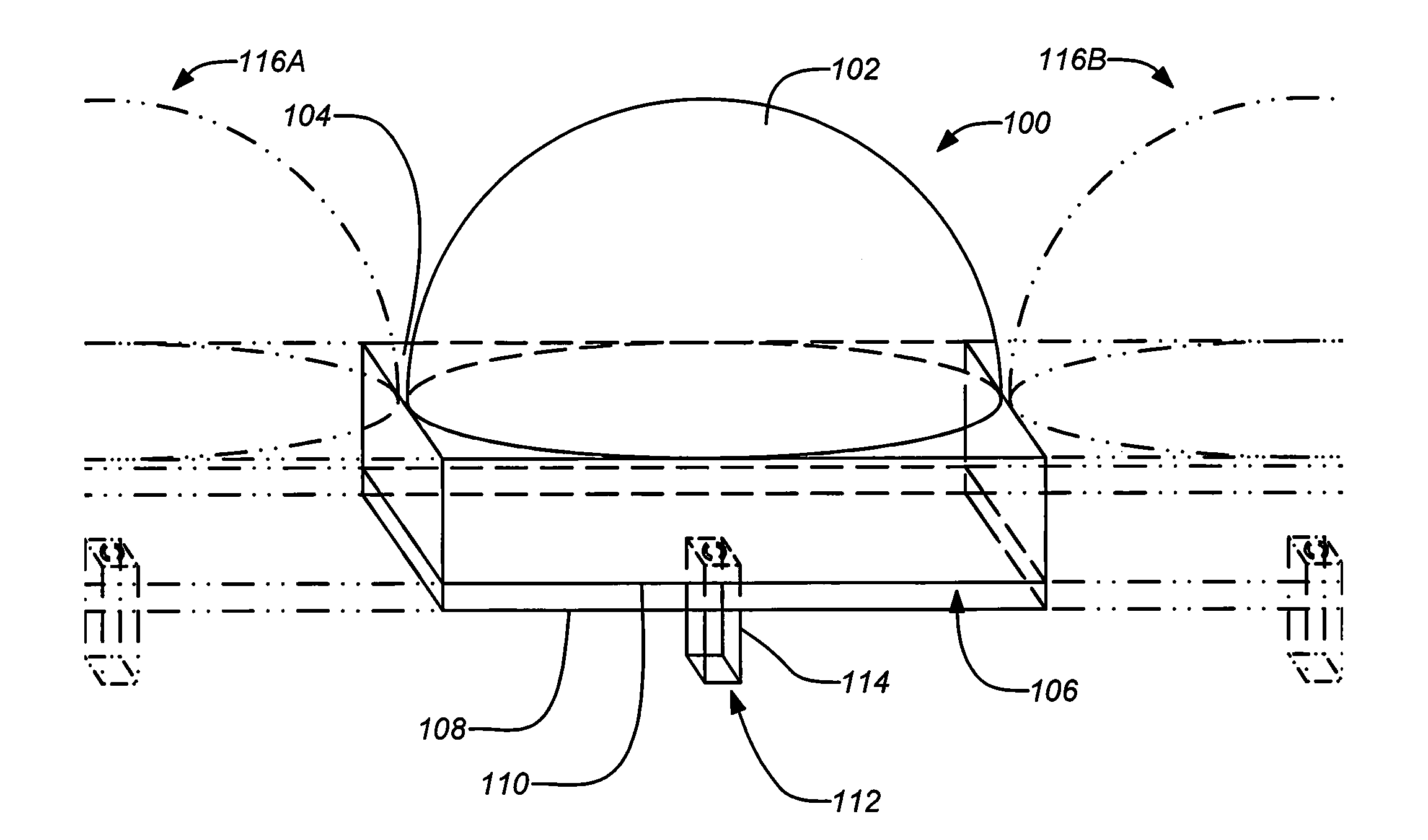 Dielectric covered planar antennas