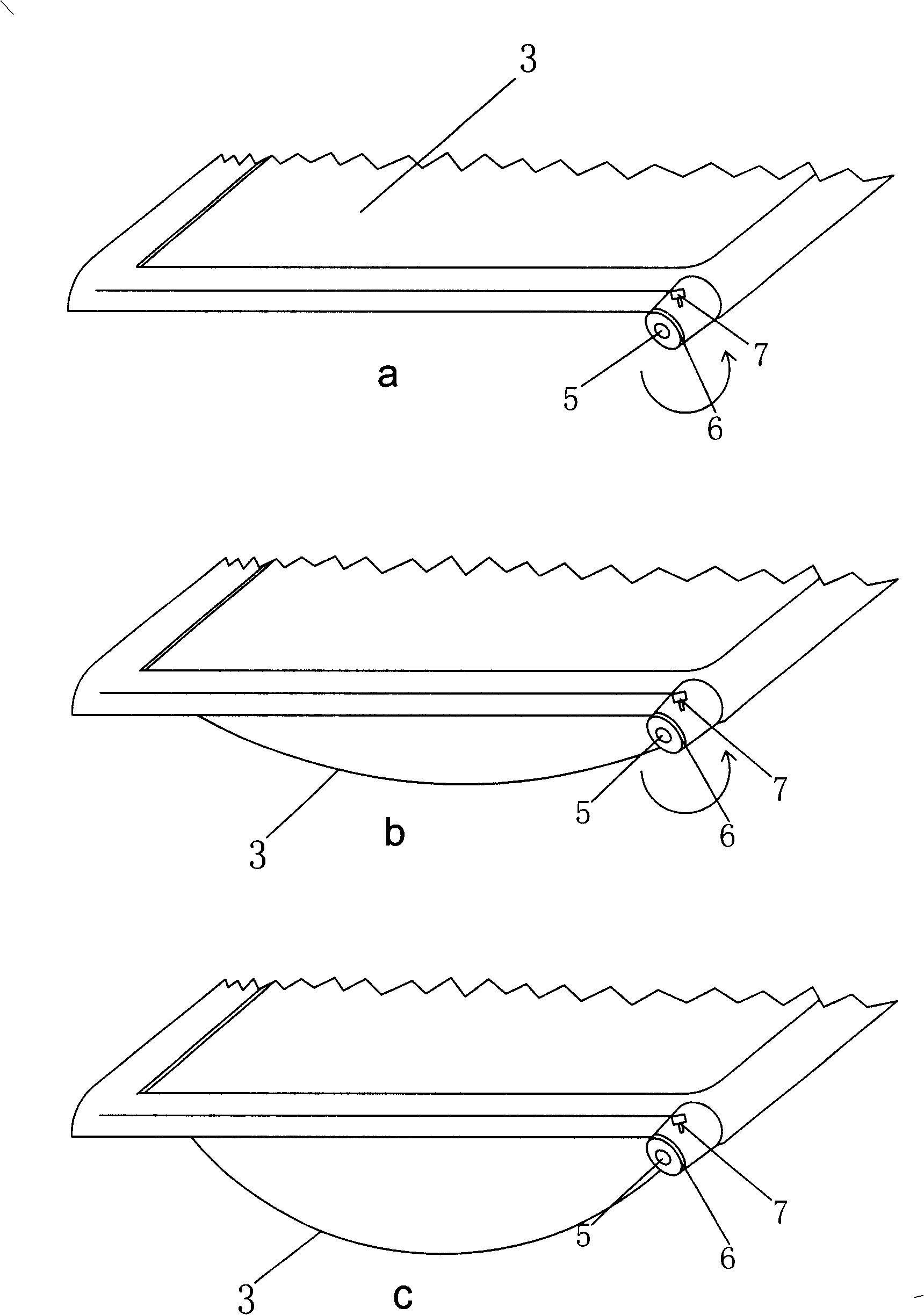 Adjustable rack with flexible parts for refrigerator