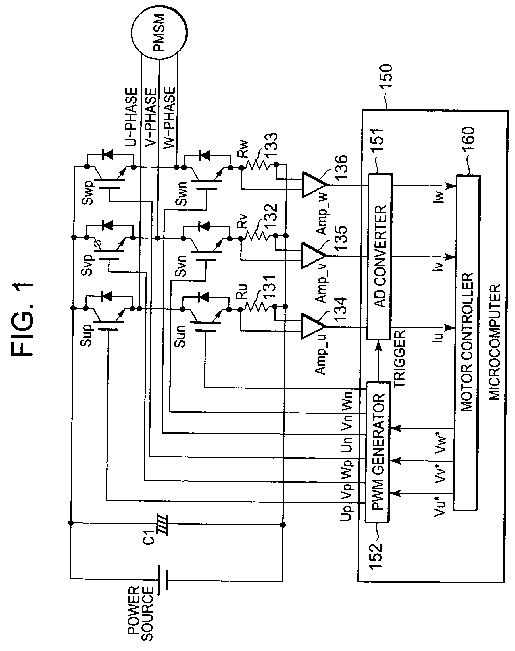 Inverter apparatus and a semiconductor device used for the same