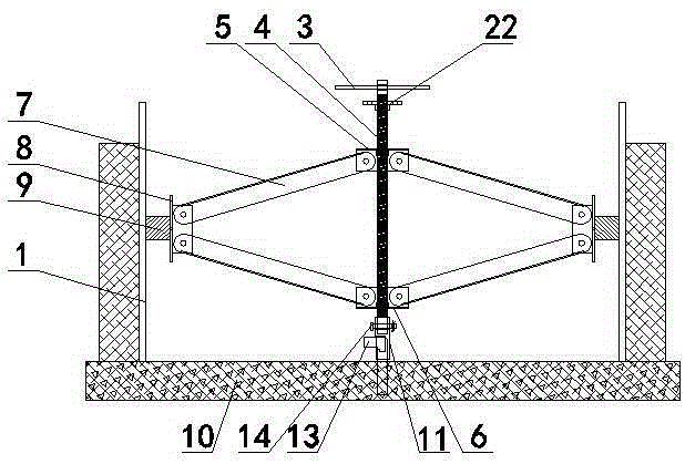 Quick formwork supporting device