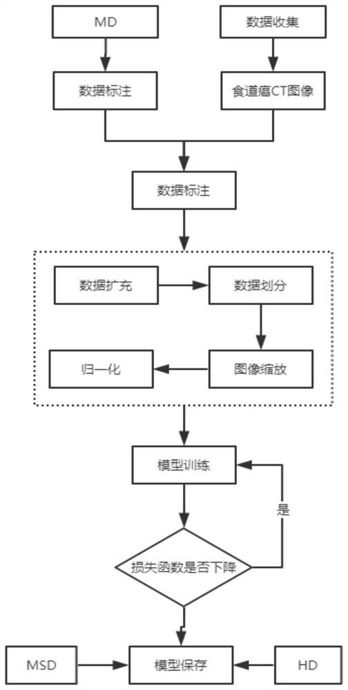 DDAUnet-based esophageal tumor segmentation method