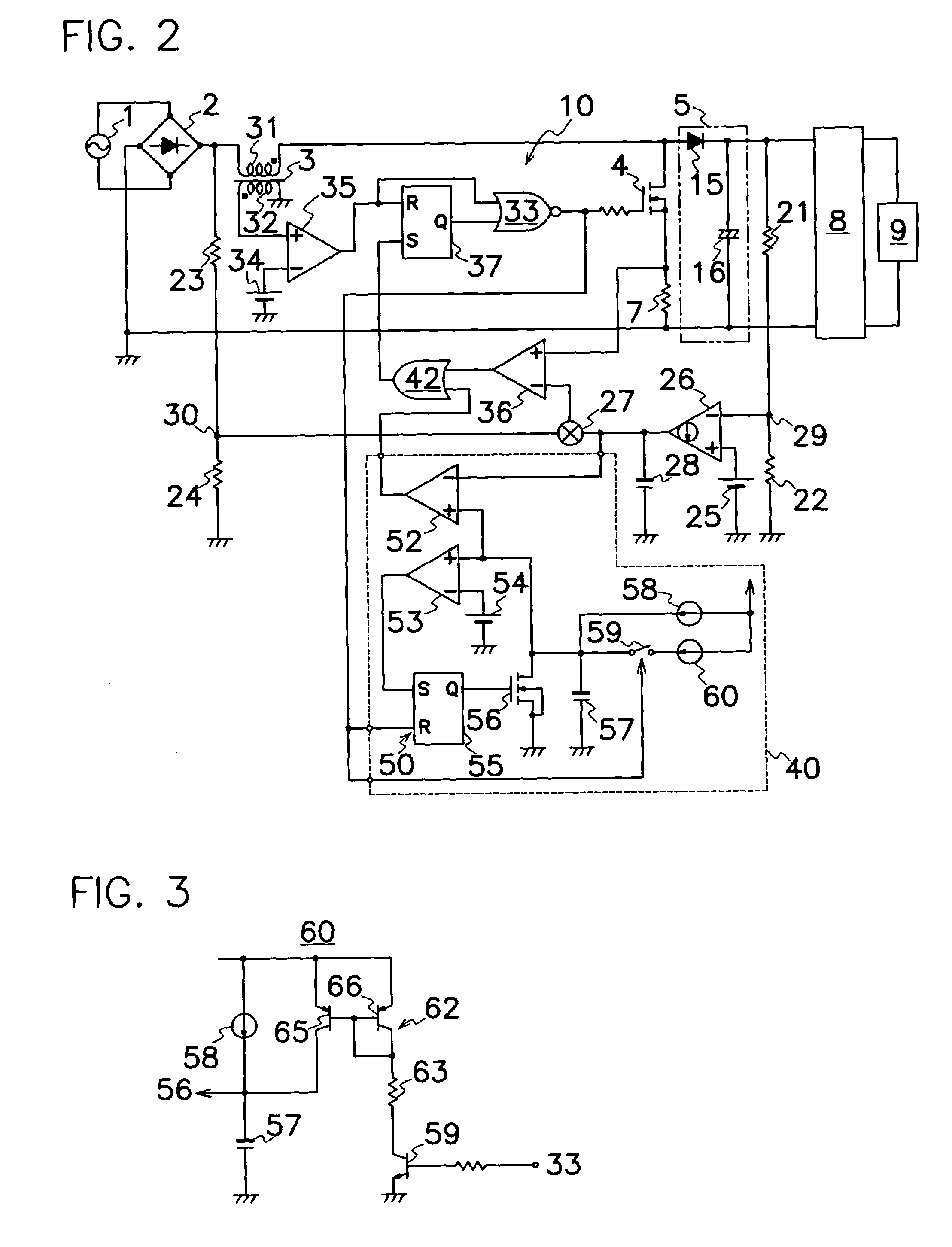 Switching power source device