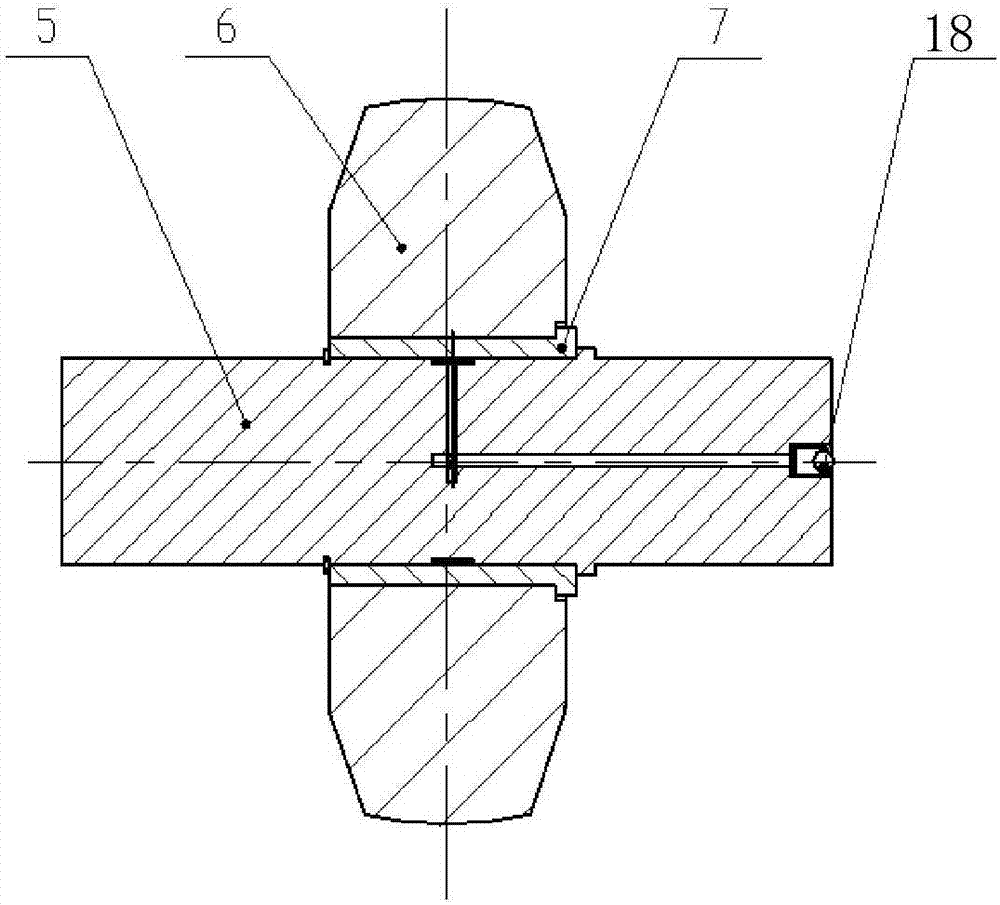 Combined slewing bearing device