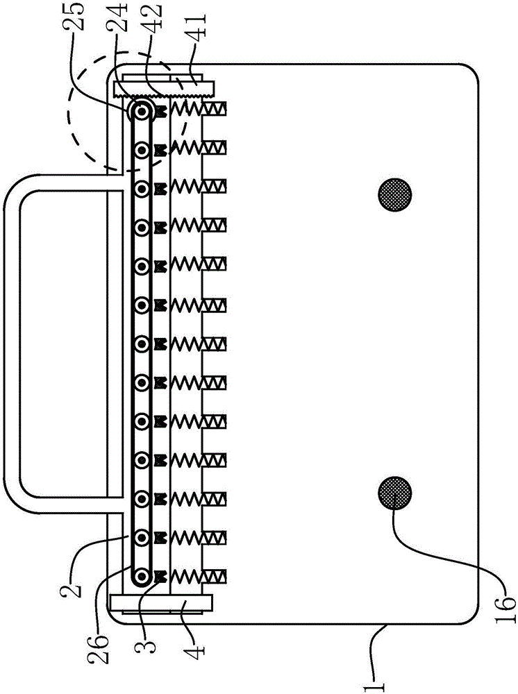 Garden chair having cleaning structure