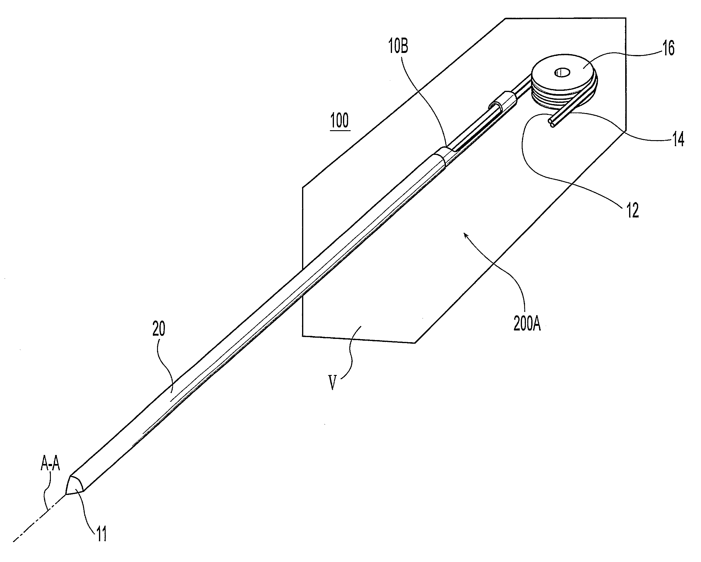 Single-insertion, multiple sample biopsy device with integrated markers