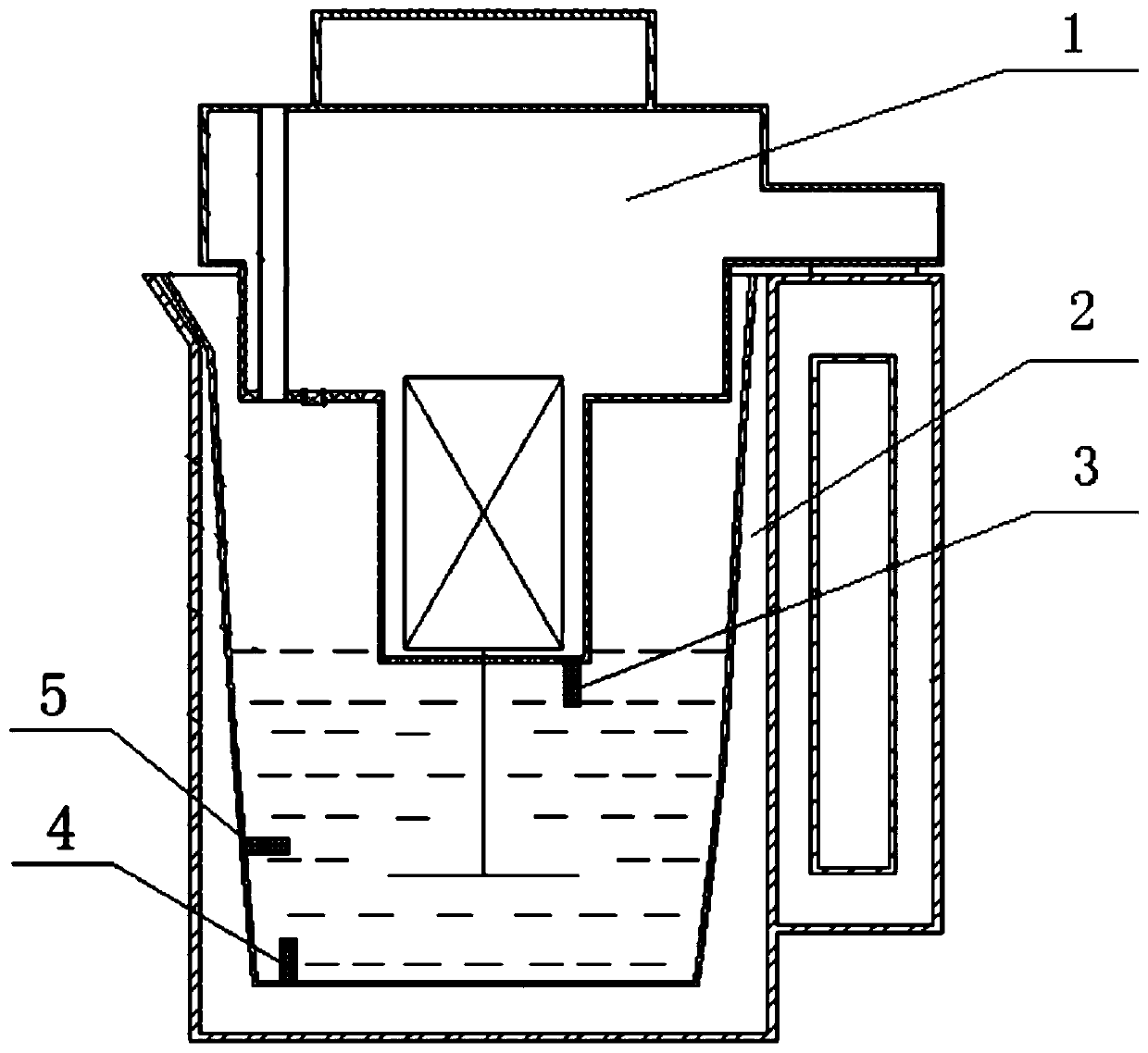 Method for detecting slurry temperature in cooking equipment