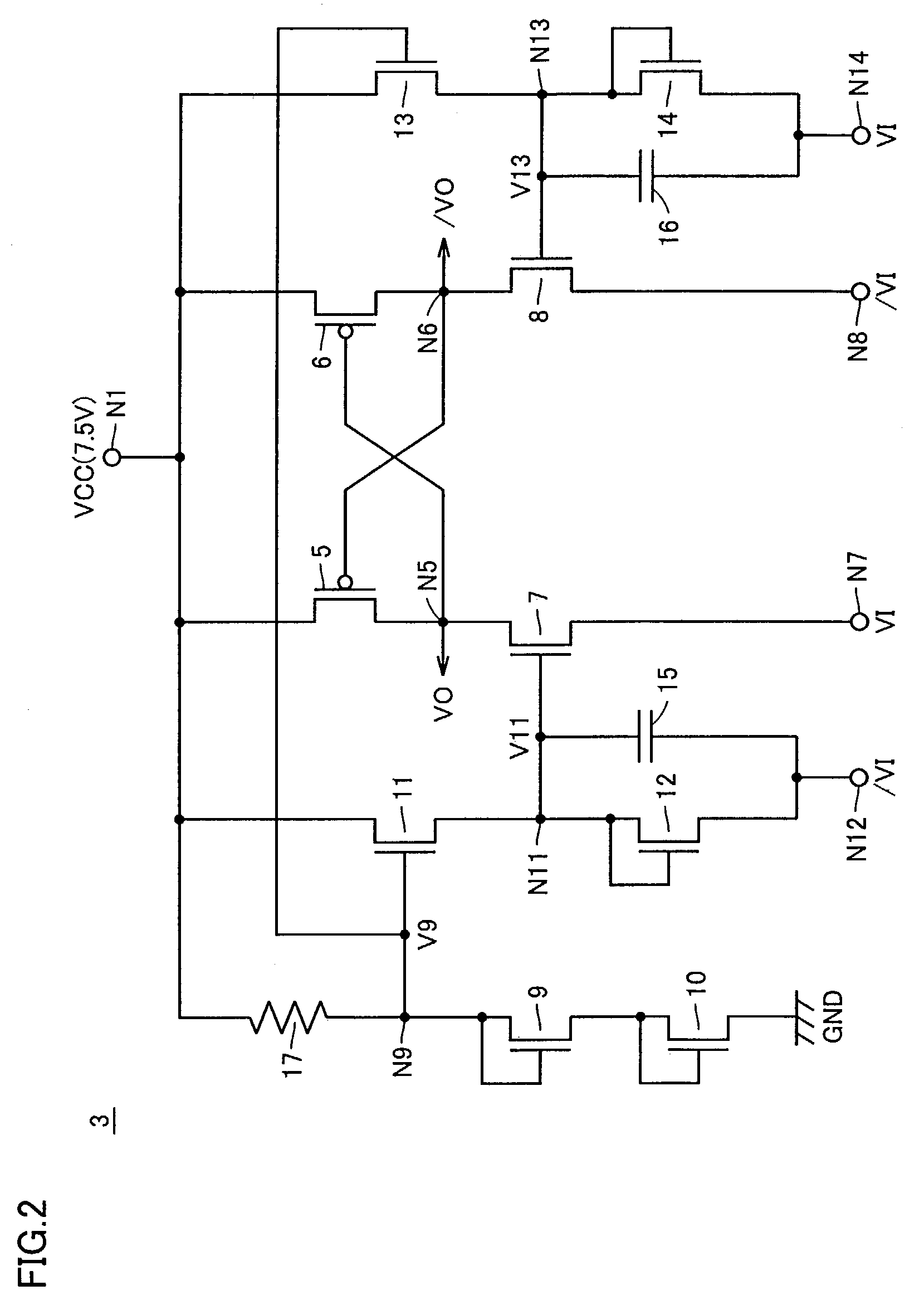 Amplitude conversion circuit for converting signal amplitude