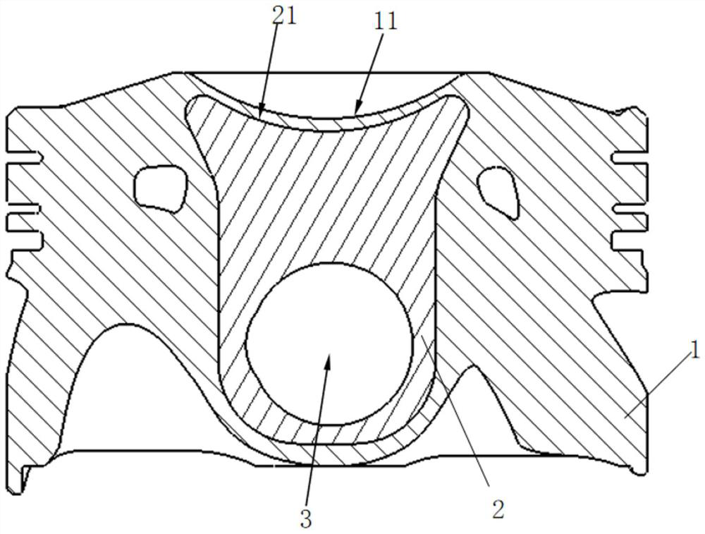 A composite piston and engine