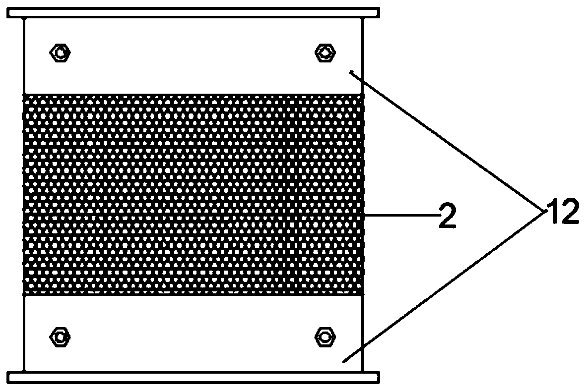 Pyrotechnically actuated separation impact reduction device based on inverse wavelength characteristic and preparation process thereof