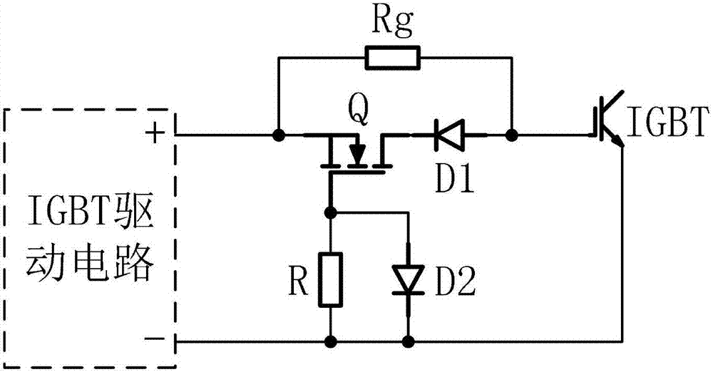 IGBT grid resistor variable circuit