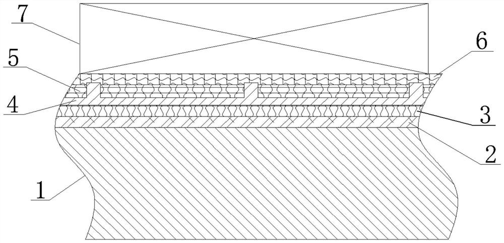 Method for bonding polytetrafluoroethylene plate on bottom surface of cable saddle