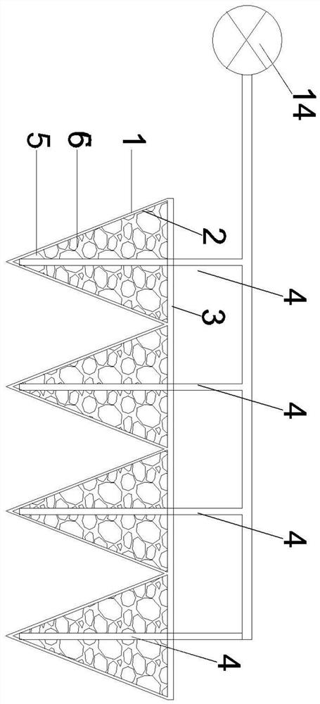 Shallow soft soil composite reinforcing structure and method for reinforcing shallow soft soil foundation