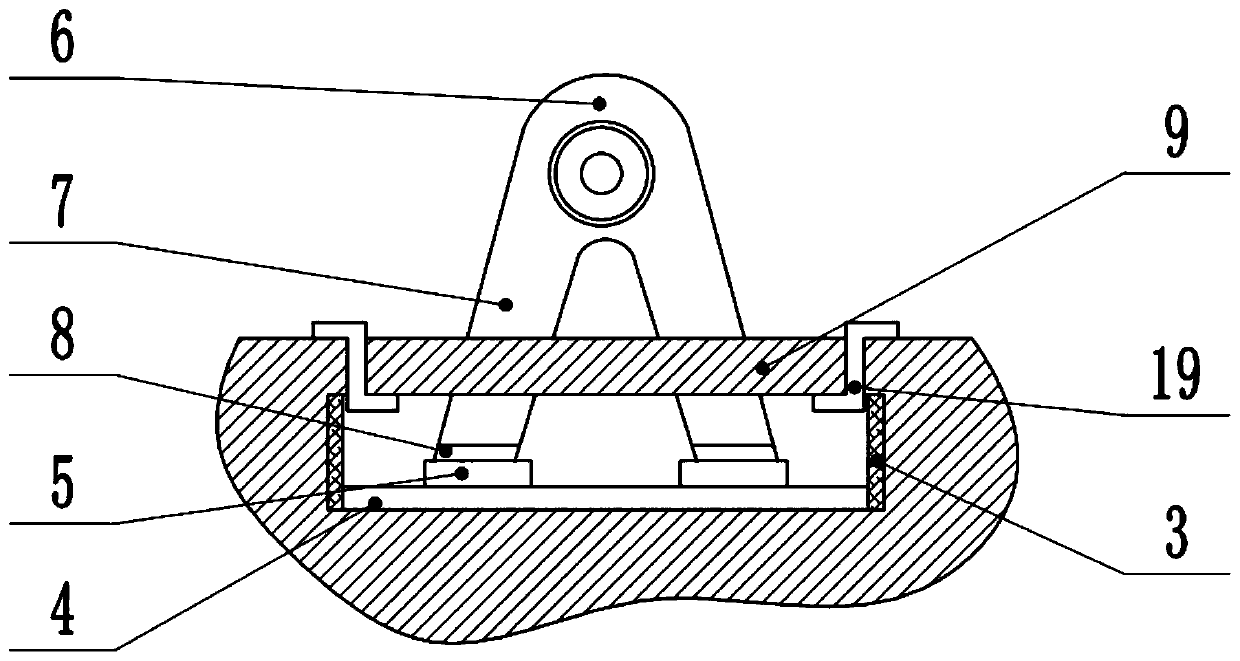 Bearing pedestal noise processing system for NVH test of pure electric vehicle electric drive system