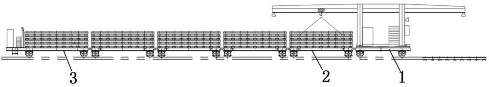 Track panel laying unit and laying method