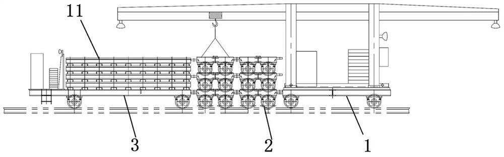 Track panel laying unit and laying method