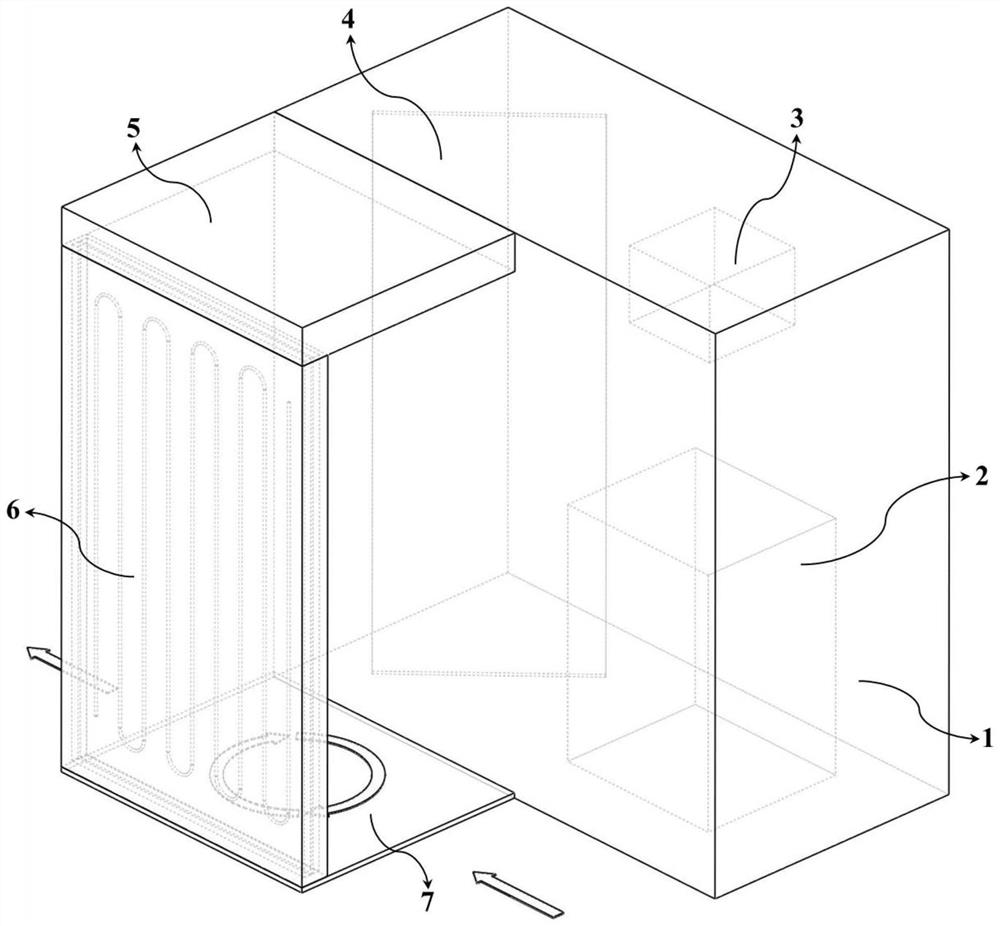 Rotary passive terahertz security inspection equipment and backboard structure thereof