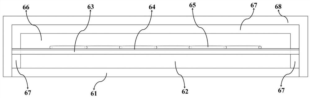 Rotary passive terahertz security inspection equipment and backboard structure thereof