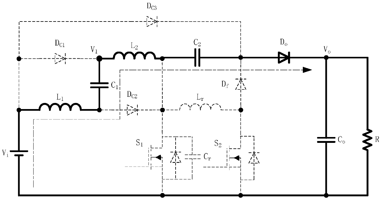 A Zero-Voltage Switching High-Gain DC-DC Converter Containing Switched Capacitors