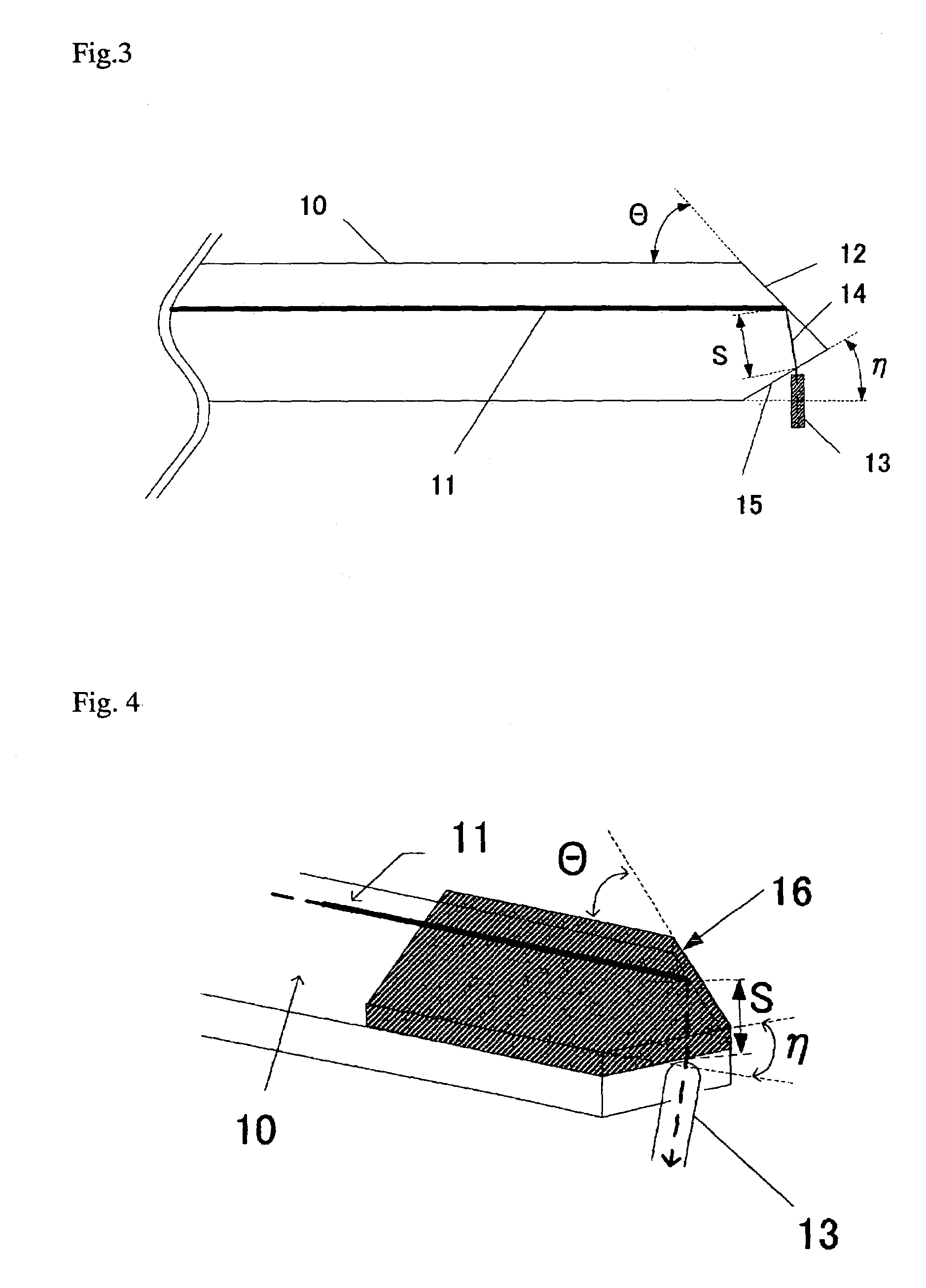 Optical wave guide element, and manufacture therefor