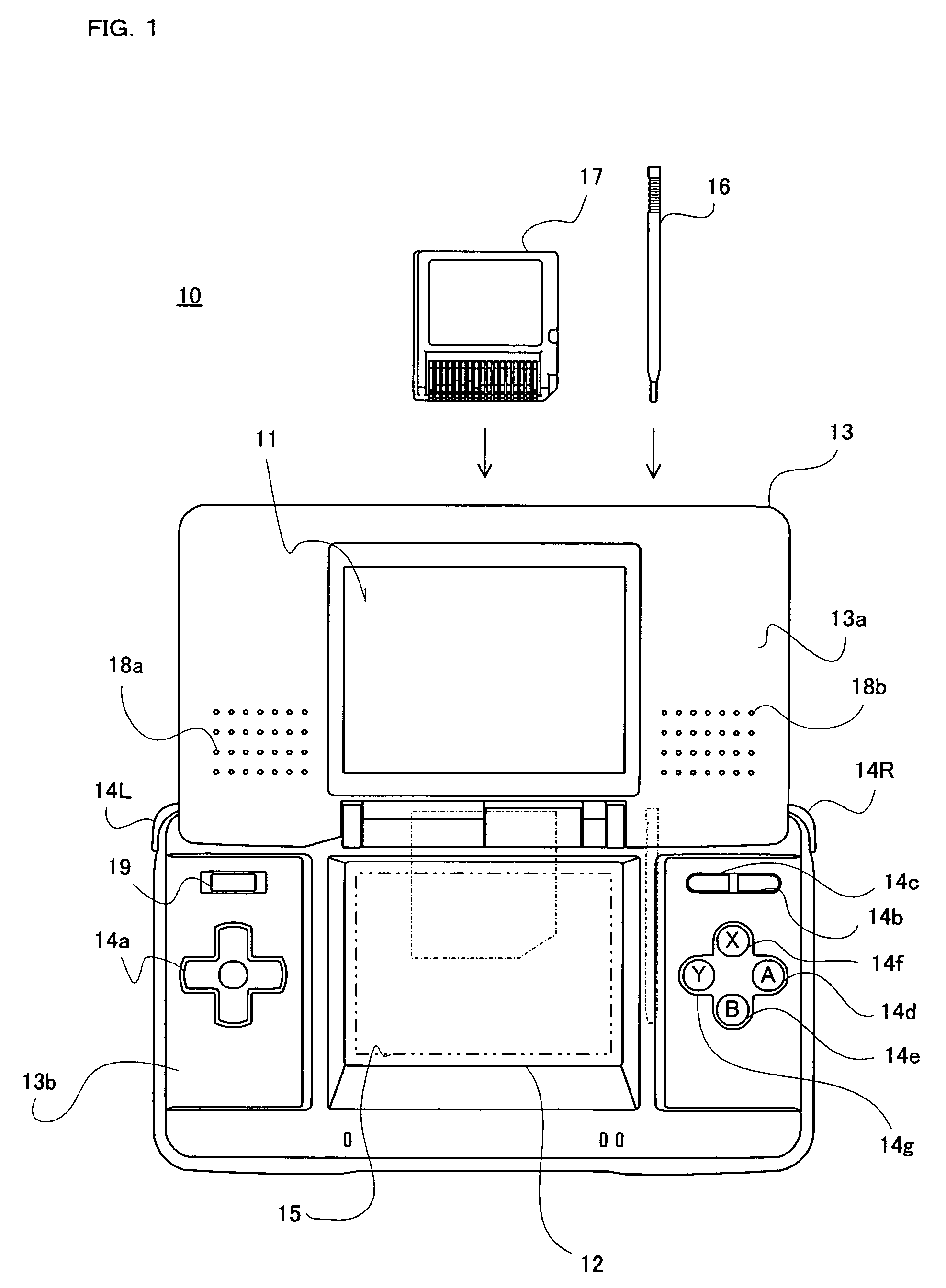Image processing program and image processing device for moving display area