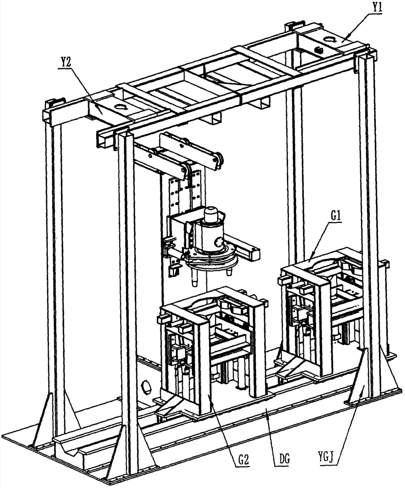 A vertical disassembly and assembly equipment for hydraulic support columns