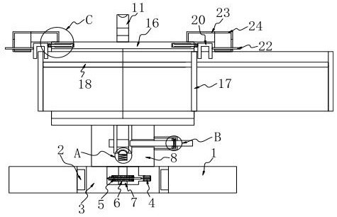 Containing device for medical instruments