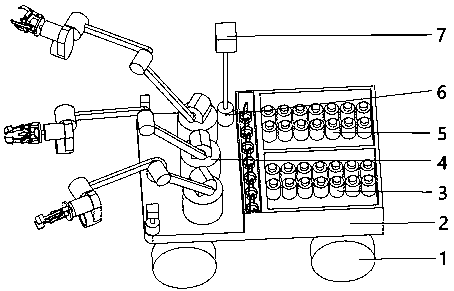 Full-automatic sealed hydraulic oil sampling device