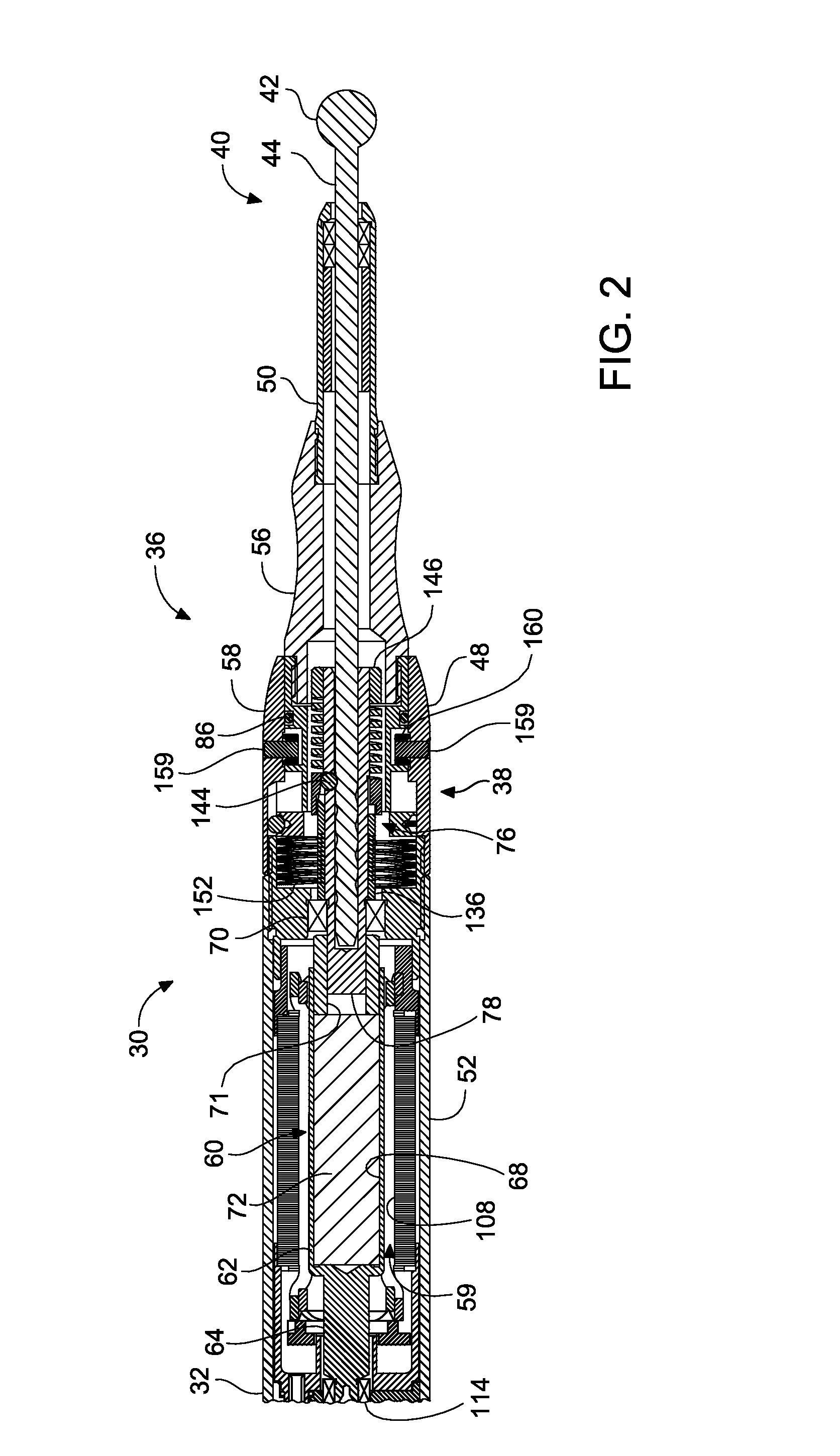 Medical/surgical powered handpiece for rotating the shaft of a accessory, the handpiece having a coupling assembly that facilitates the fine or coarse adjustment of the extension of the accessory shaft