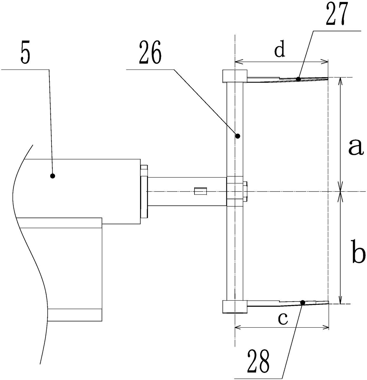 Automatic hole opening device for large tank