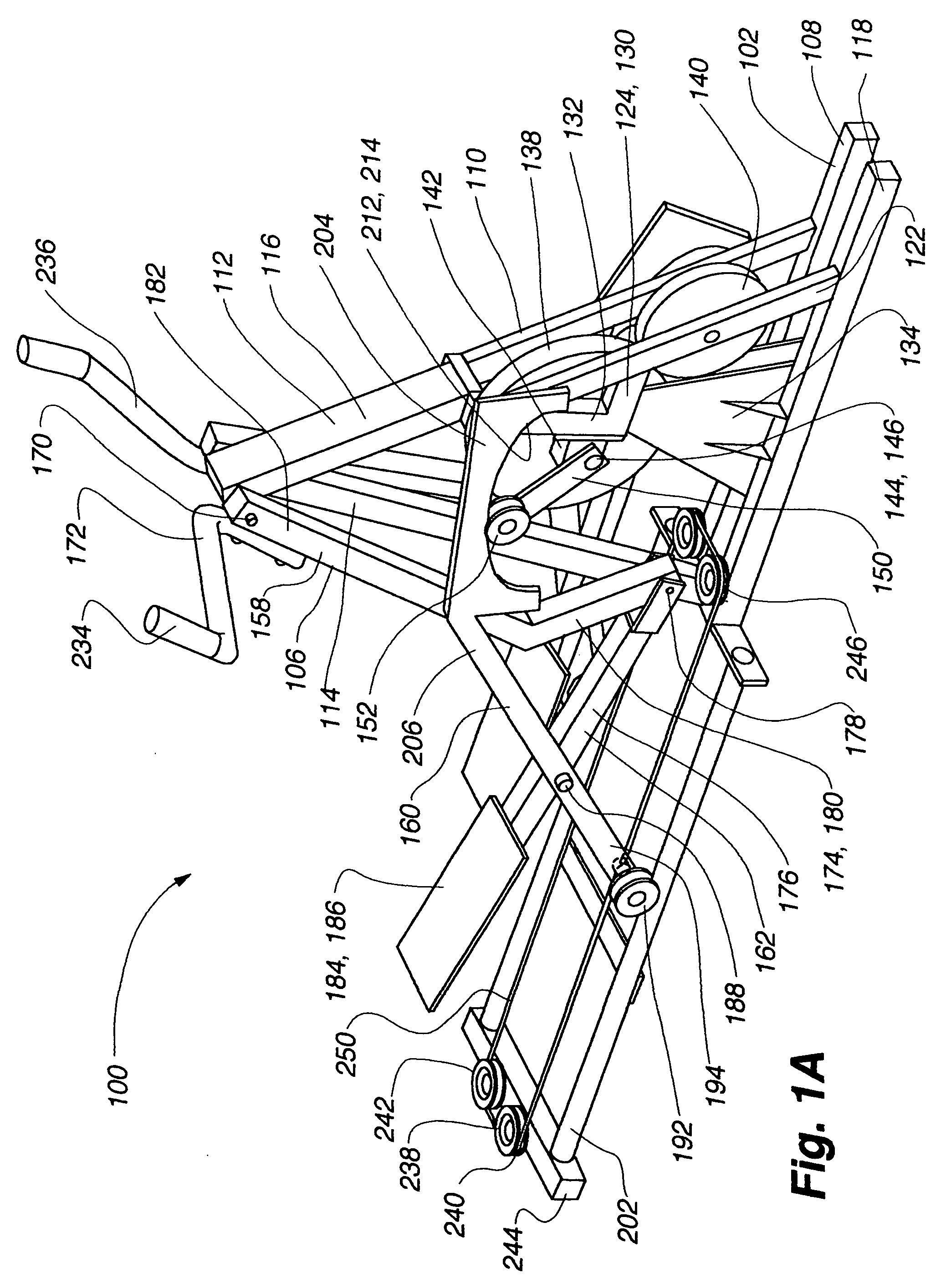 Variable stride exercise device