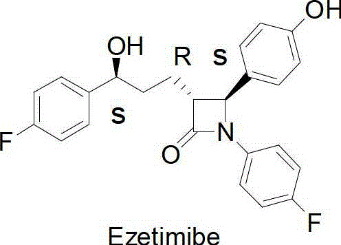 Method for synthesising ezetimibe intermediate