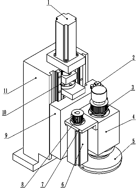 Upper disc structure of high-precision single-sided grinding machine