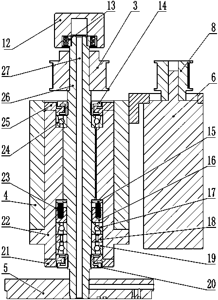 Upper disc structure of high-precision single-sided grinding machine