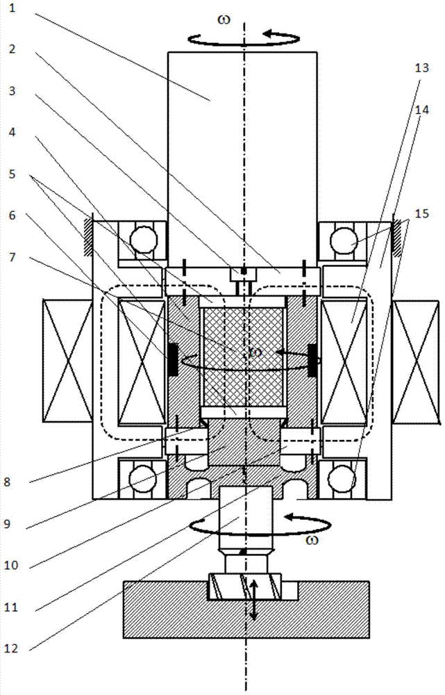 Processing machine tool and magnetostriction-based precise feeding driving device