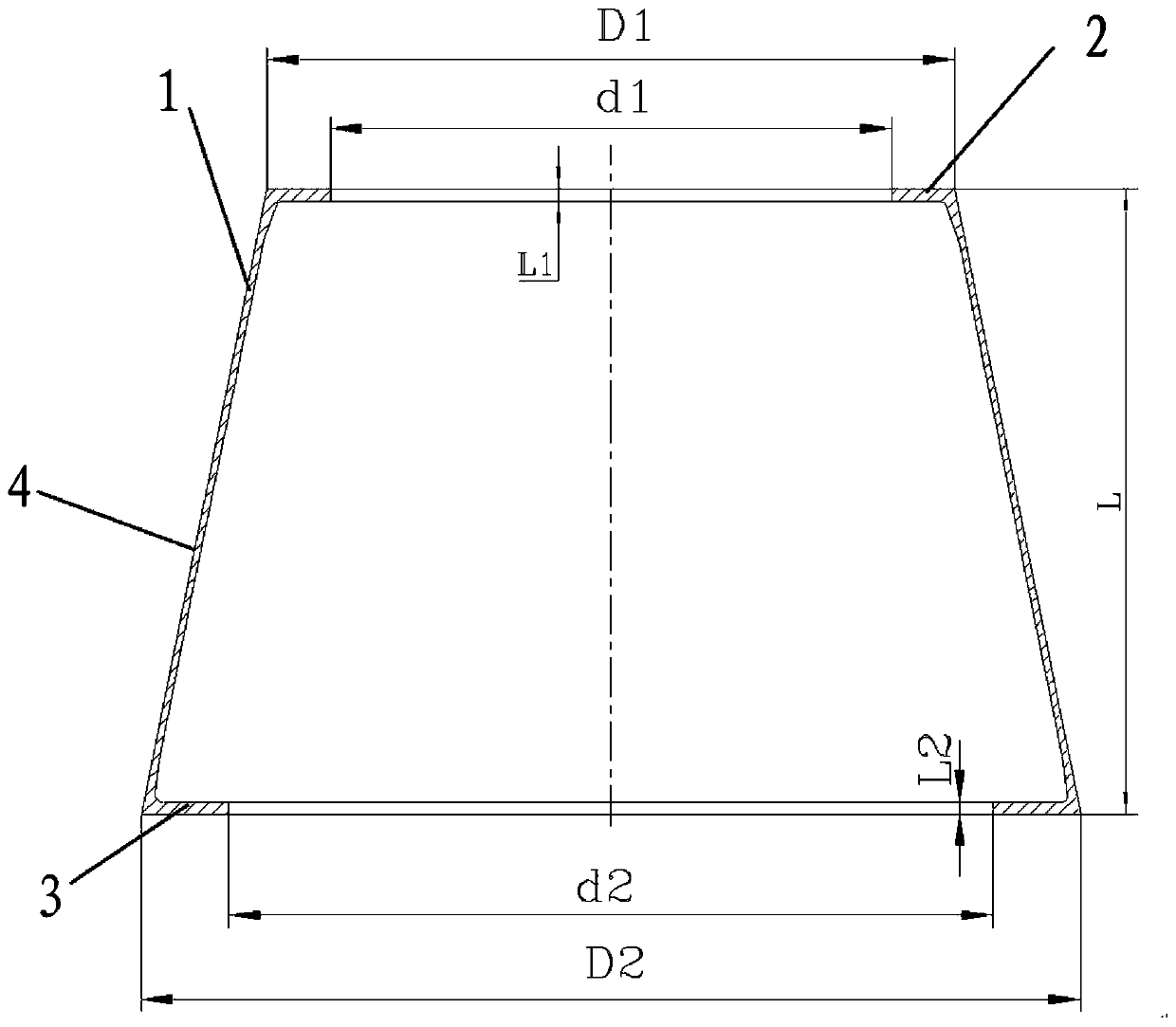 Forming method of aluminum alloy cabin section