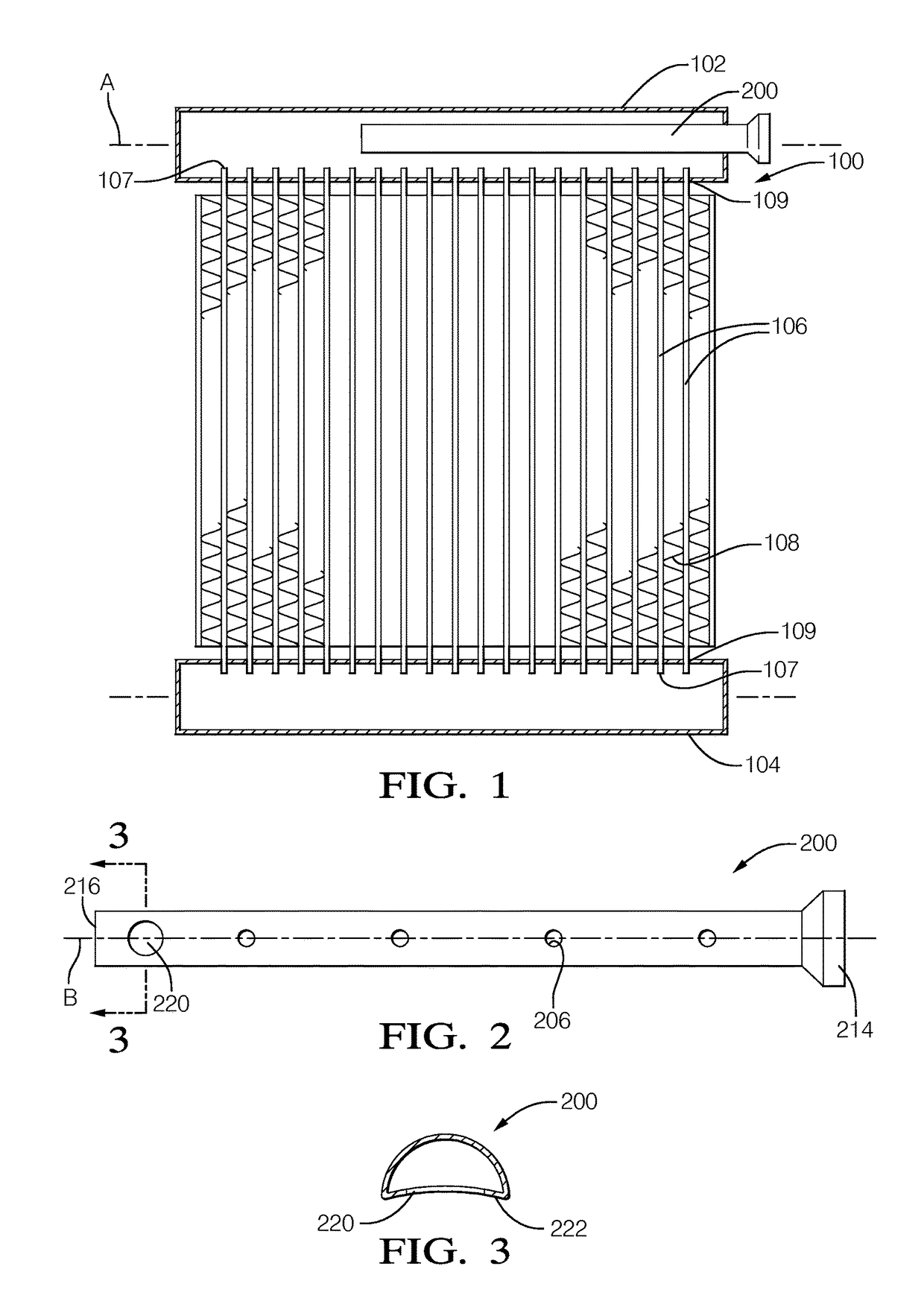 Heat pump heat exchanger having a low pressure drop distribution tube