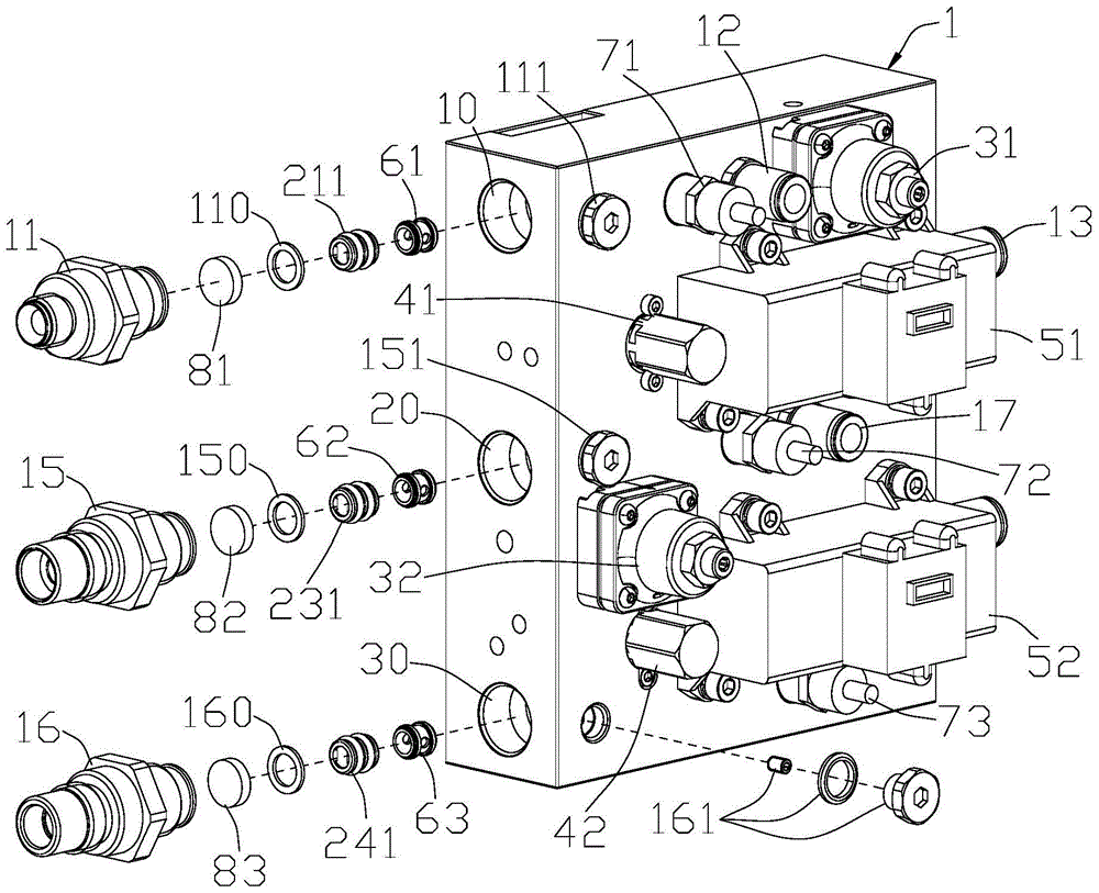 Highly integrated air source input processing and flow control device