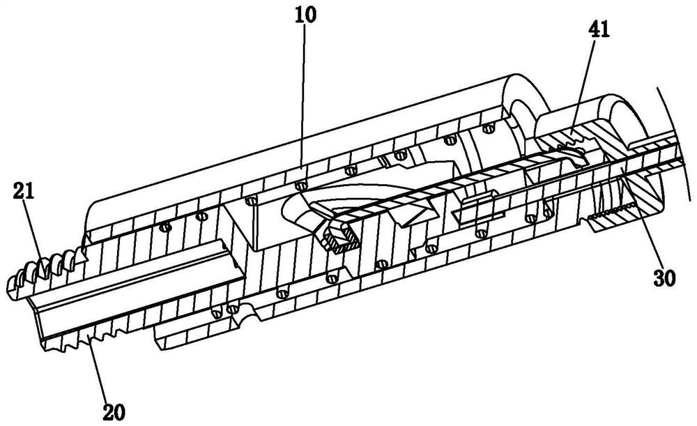 Remote force transmission assembly, control valve and kitchen and bath control system