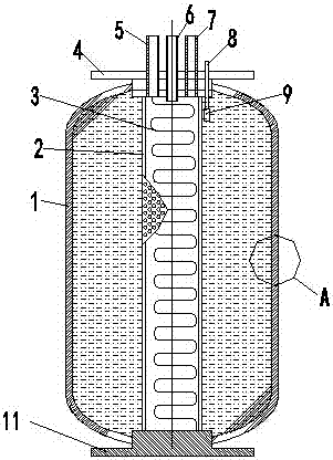 Flexible underwater storage tank