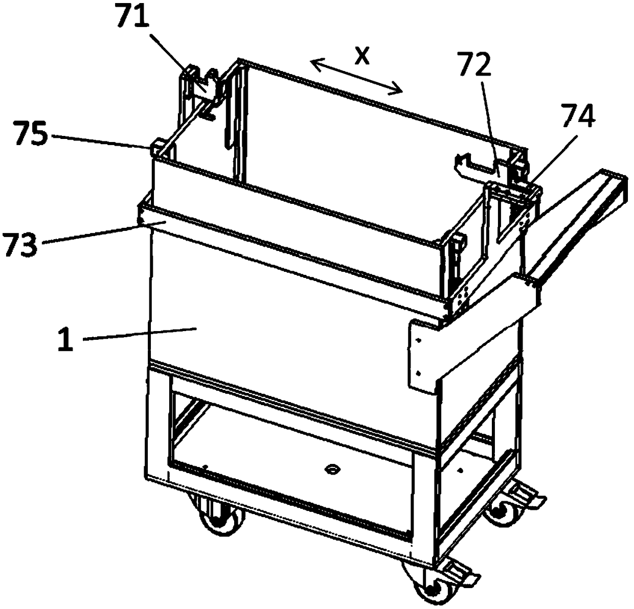 Automatic feeding device, storage vehicle, automatic feeding equipment and automatic feeding method