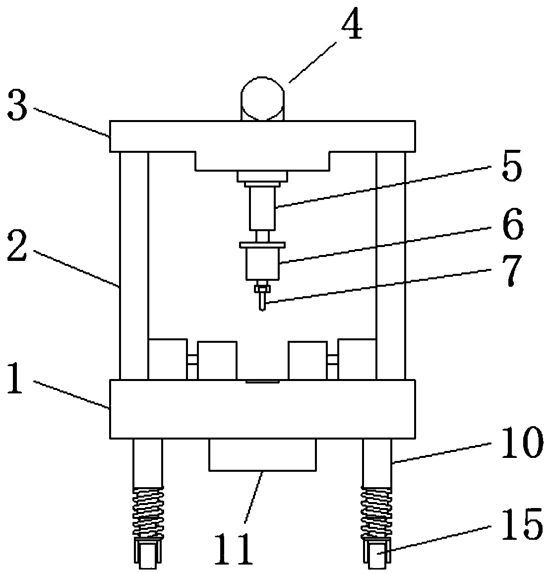 Punching device for bearing production