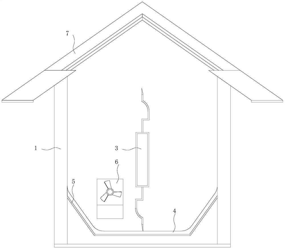 Drying device for tea processing